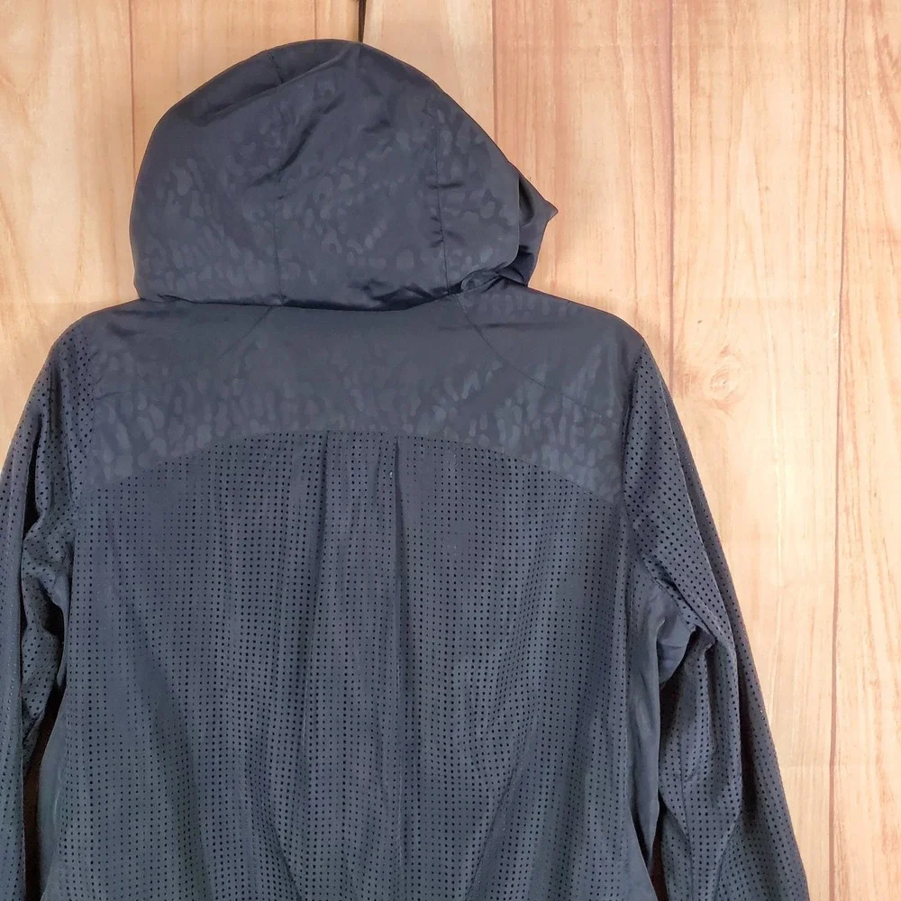 Michael Kors Womens Jacket Small Camo Polyester Long Sleeve Hoodie Full‎ Zip